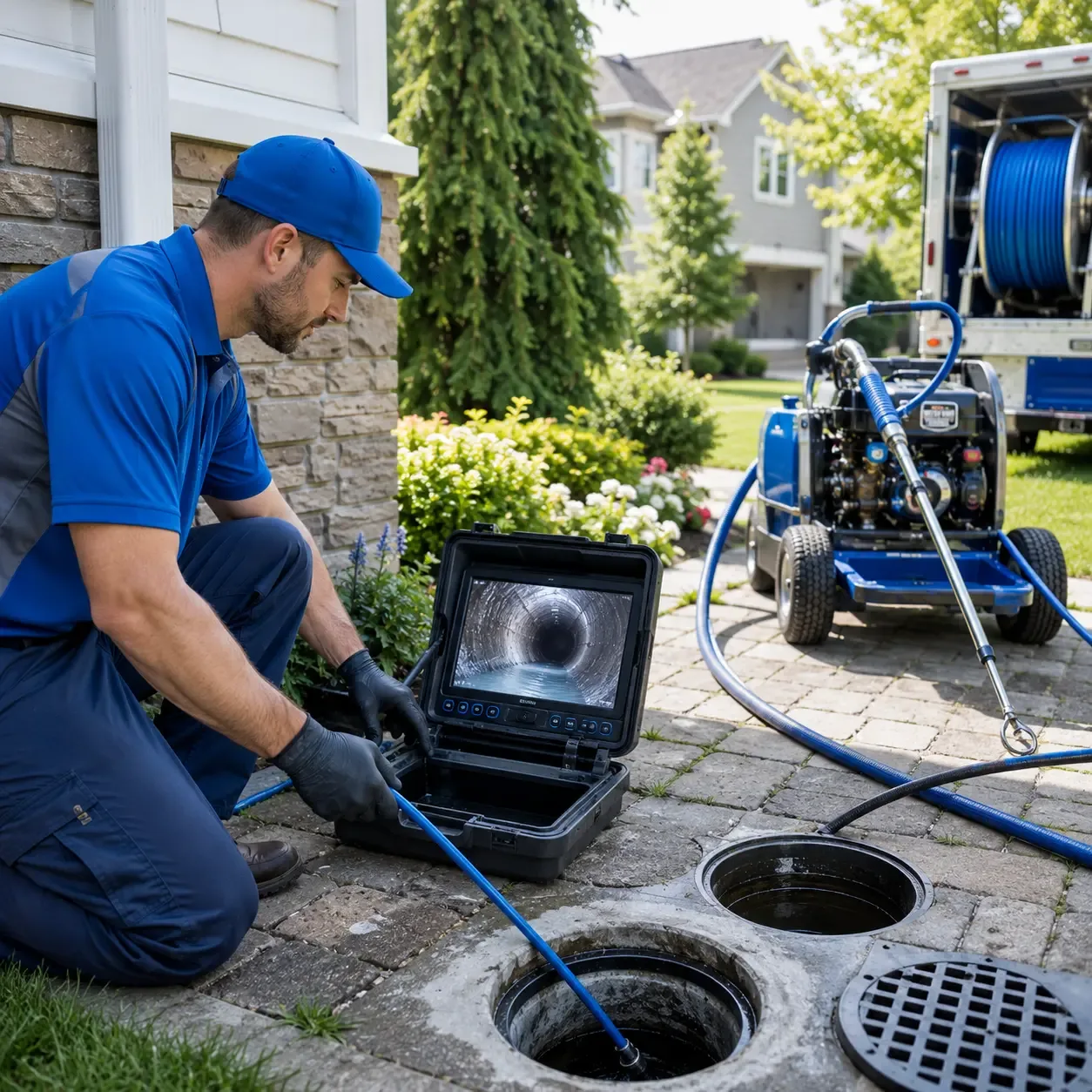 Outdoor drain cleaning professionals serving Troutdale, VA